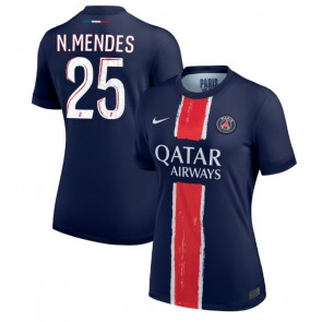 Paris Saint-Germain Nuno Mendes #25 Hemmatröja Dam 2024-25 Kortärmad